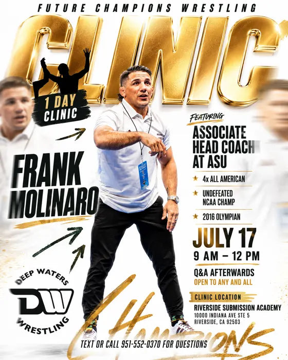 Frank Molinaro clinic flyer — July 17
